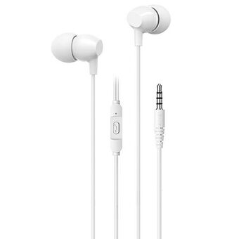 USAMS Stereo Headphones EP-47 3.5mm White/White 1.2m HSEP4702 (US-SJ594)