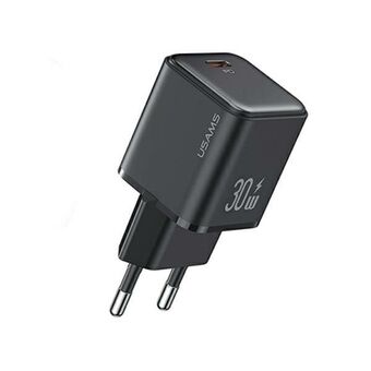 USAMS load. network. 1xUSB-C PD30W 3A (head only) PD3.0 Fast charging black/black X-ron Series CC186TC01 (US-CC186)