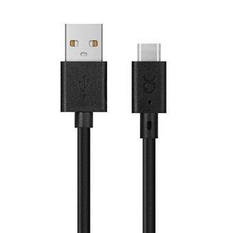 Xqisit Charge & Sync USB A - USB C cable 3.0m black/black 31298