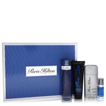 Paris Hilton by Paris Hilton - Gift Set -- 3.4 oz  Eau De Toilette Spray + 3 oz Body Wash + 2.75 oz Deodorant Stick + .25 Mini EDT Spray - for men