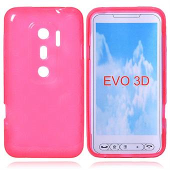 Silicone Case for HTC EVO 3D (Pink)