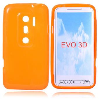 Silicone Case for HTC EVO 3D (Orange)