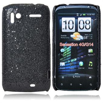 Shiny Hard Case for HTC Sensation G14 (Black)