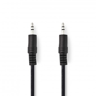 Stereo audio cable | 3.5 mm male connector | 3.5 mm male connector | 2.0 m | Black