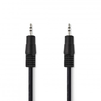 Stereo audio cable | 2.5 mm male connector | 2.5 mm male connector | 1.0 m | Black