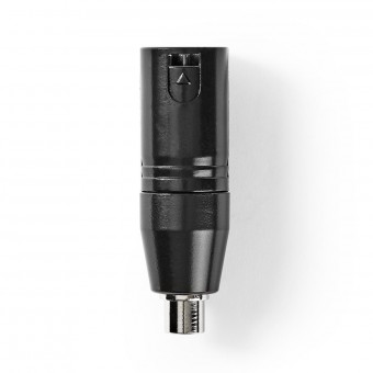 XLR adapter | XLR 3-pin male connector - RCA female connector | 1 piece. | Metal