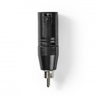 XLR adapter | XLR 3-pin male connector - RCA male connector | 1 piece. | Metal