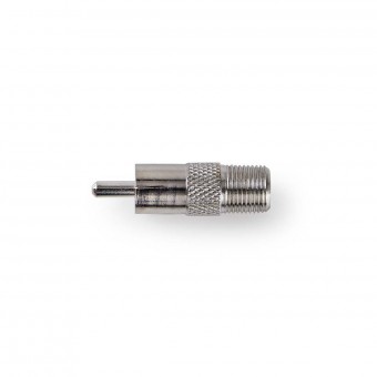 Satellite and antenna adapter | RCA male connector - F female connector | 10 pcs. | Metal