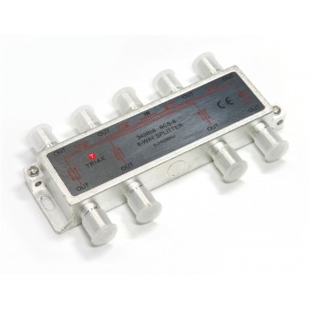 Satellite Splitter Satellite F Splitter 17 dB / 5-2400 MHz - 8 Outputs