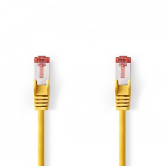 Cat. 6 S / FTP Network Cable | RJ45 male connector | RJ45 male connector | 15 m | Yellow