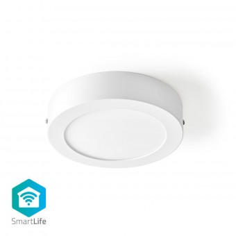 Wi-Fi smart ceiling light | Around | Diameter 17 cm | Warm to cool white | 800 lm | 12 W | Slim design | Aluminum