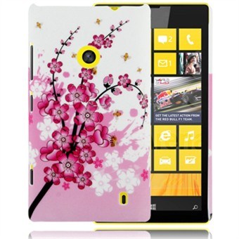 Design Plastic Cover Lumia 520 (Flower)