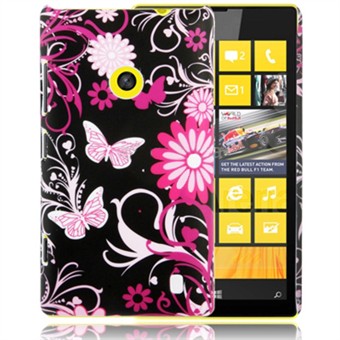 Design Plastic Cover Lumia 520 (Butterflies)