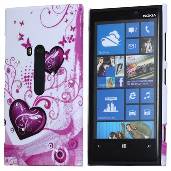 Lumia 920 Bling Design cover - Hearts