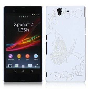 Butterflies Cover Protection Xperia Z (White)