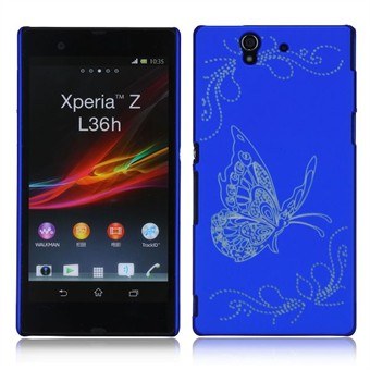 Butterflies Cover Protection Xperia Z (Blue)