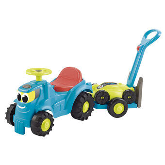 Ecoiffier Tractor with Trailer and Lawn Mower