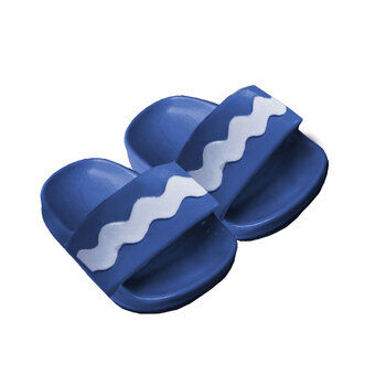 Dolls Slippers Blue, 38-45 cm