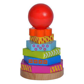 Eichhorn Wooden Stacking Game, 8pcs.