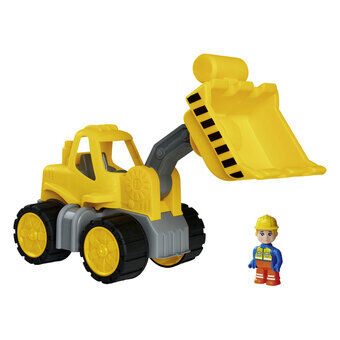 BIG Power Worker Midi Wheel Loader Shovel with Figure