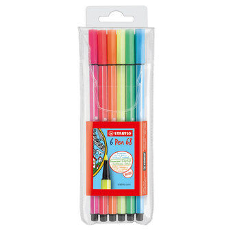 Stabilo Pen 68-6 Fluorescent Colors