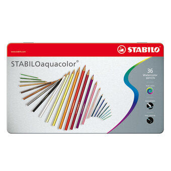 Stabilo Aquacolor metal box, 36pcs