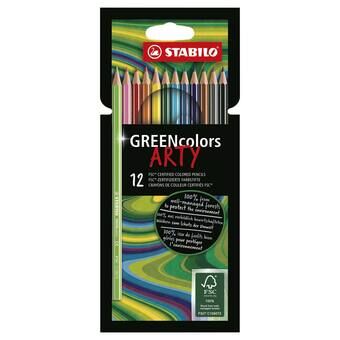 STABILO GREENcolors ARTY colored pencils, 12 pieces.