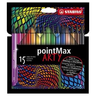 STABILO pointMax Fineliner ARTY, 15 pieces.