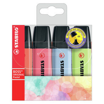 Stabilo Boss Original Pastel Highlighters, 4pcs.