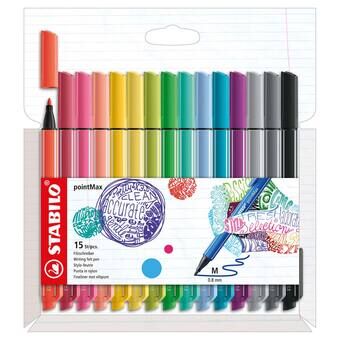 STABILO PointMax Fineliners, 15 pcs.