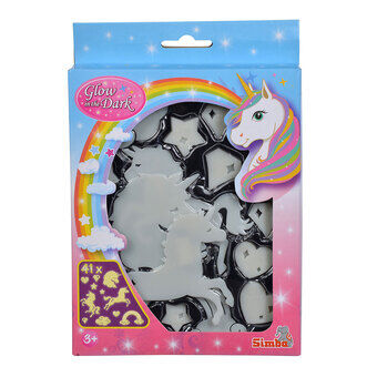 Glow in the Dark Unicorn Set, 41 pcs.