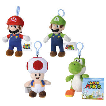 Super Mario Plush Stuffed Toy Keychain