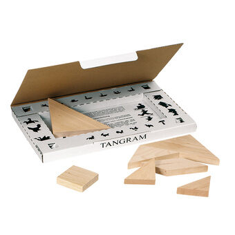 Goki Wooden Tangram, 7pcs.