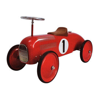 Goki Retro Ride-on Car Red