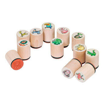 Goki Wooden Stamp Animal, 1pc.