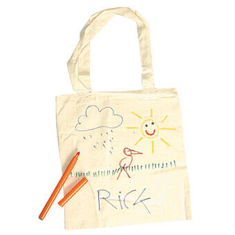 Goki Small Cotton Tote Bag - Blanco