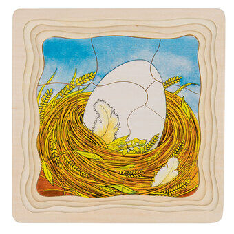 Goki Wooden Layer Puzzle - Kip