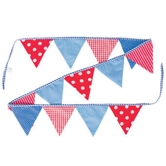 Goki Cotton Bunting Blue/Red