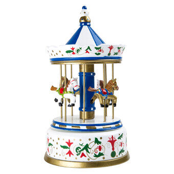 Small Foot - Wooden Music Box Carousel Love Story