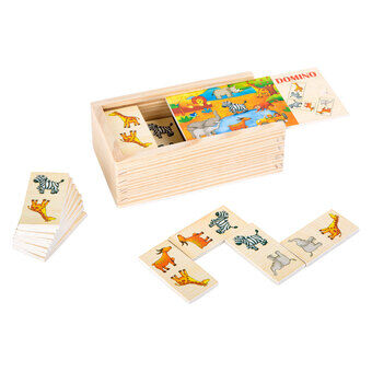 Small Foot - Wooden Domino Game Safari