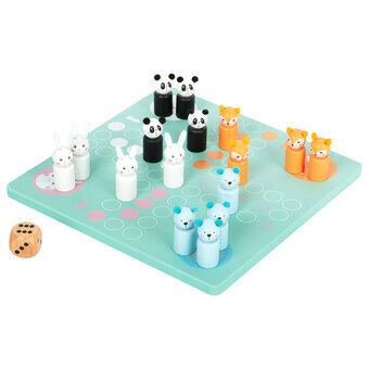 Ludo Game Animals Wood