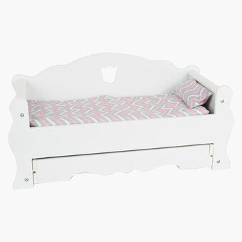 Small Foot - Wooden Doll Bed with Drawer and Bedding, 4dlg.