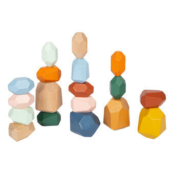 Wooden Balance Blocks Safari, 18 pcs.