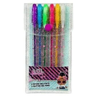 Undercover L.O.L. Surprise! Glitter Gel Pens, 6pcs.