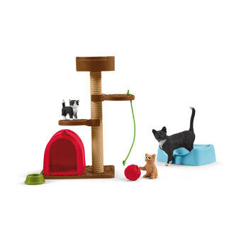 schleich FARM WORLD Playtime for Cute Cats and Poeze