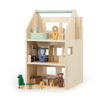 Trixie Wooden Dollhouse with Accessories