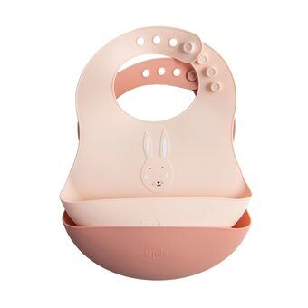 Silicone Bib - Mrs. Rabbit, 2pcs.