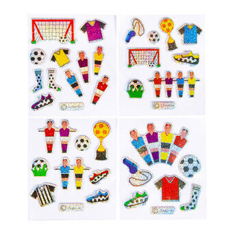 Stickers Football Glittering