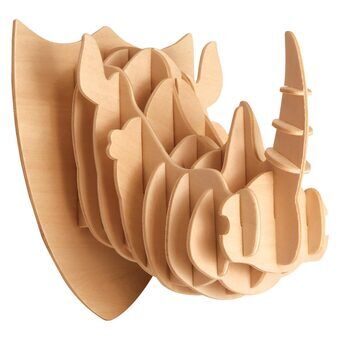 Gepetto\'s Workshop Wooden Construction Kit 3D - Rhinoceros