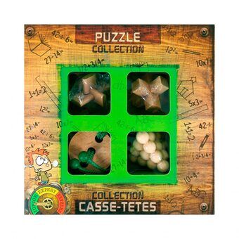 Wooden Brain Puzzles Junior, 4pcs.